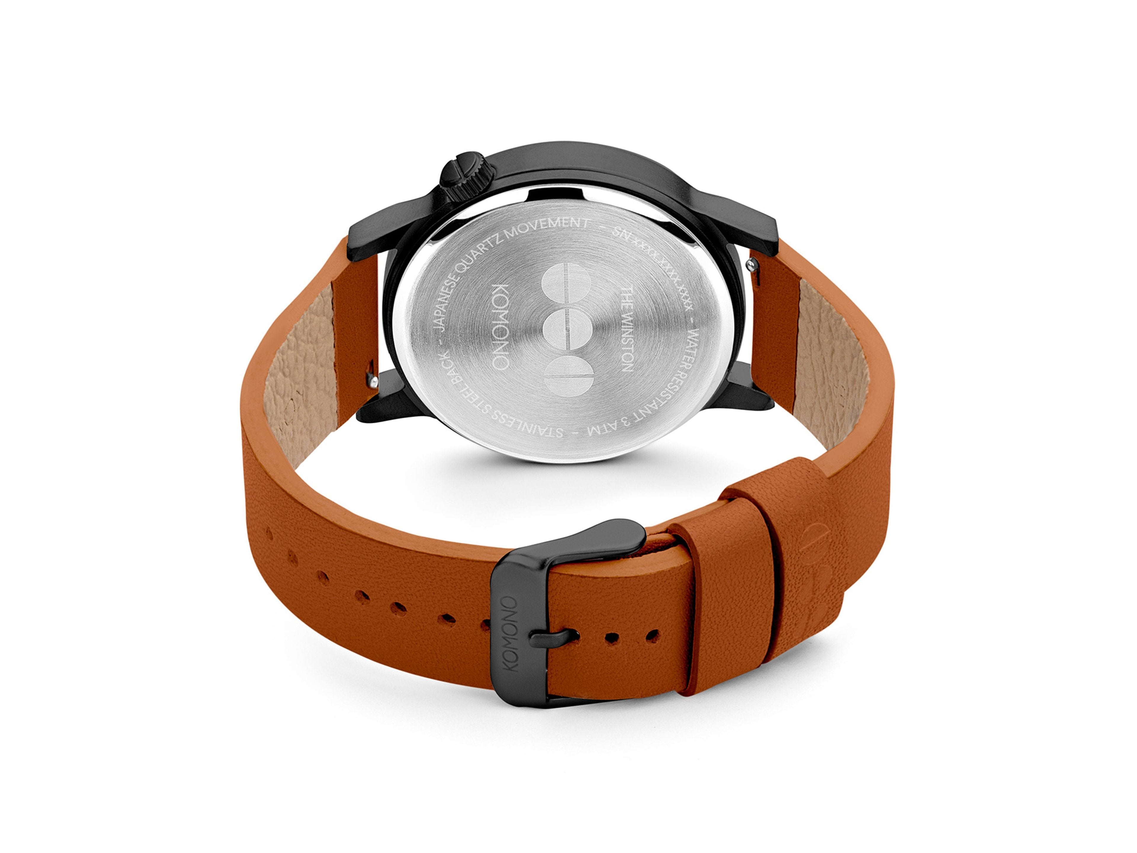 komono-winston-regal-cognac-armbanduhr-leder-minimalistisch image 5