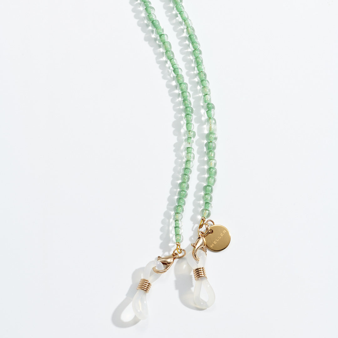 meller-yaro-brillenkette-green-beads image 2