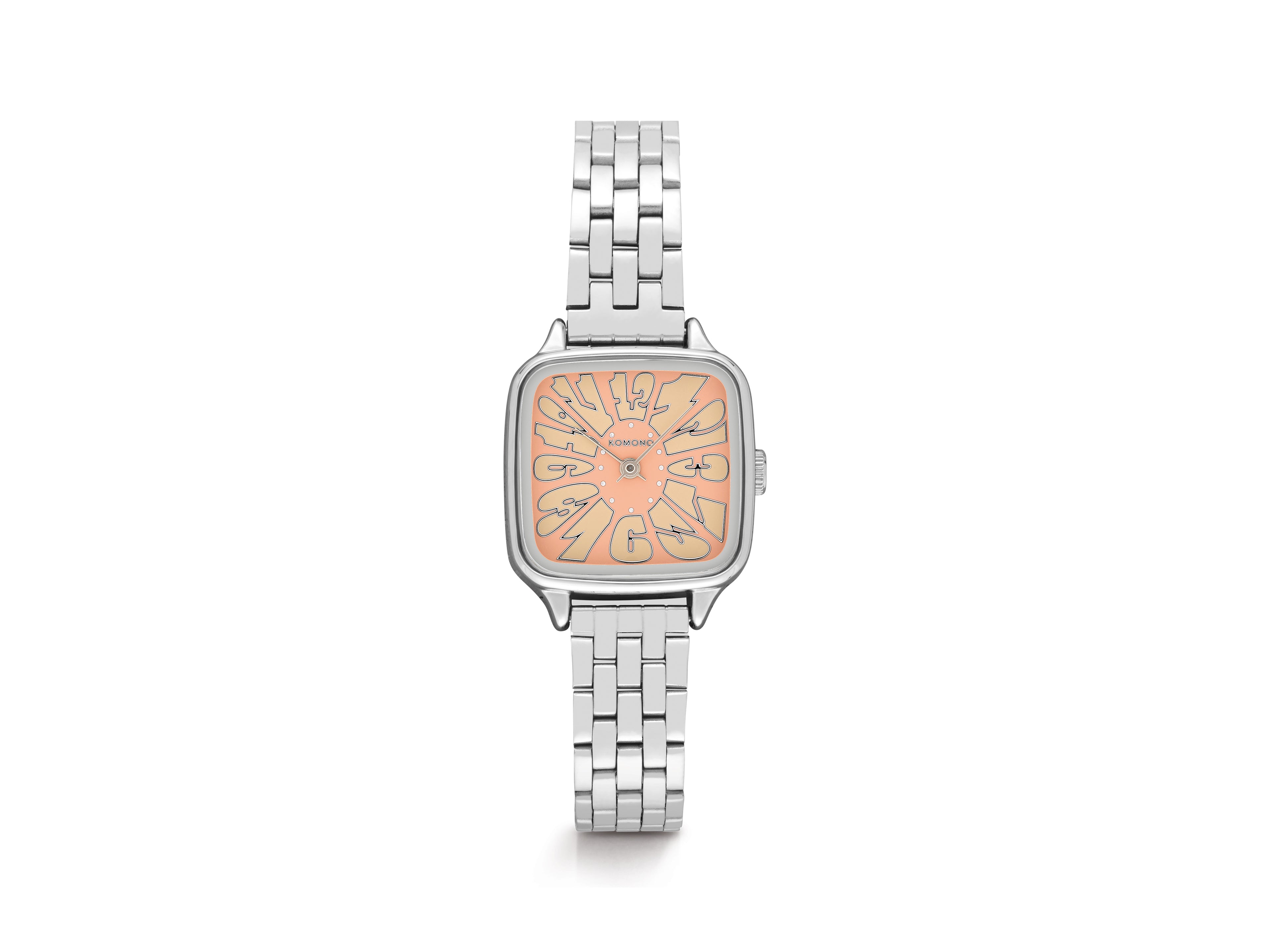 komono-kate-estate-flower-silver-blush-armbanduhr image 1