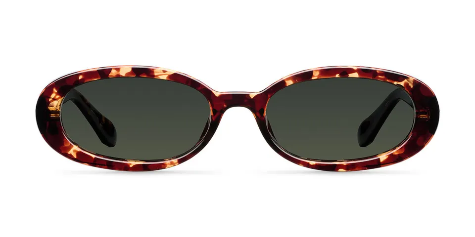 meller-kai-tigris-olive-sonnenbrille-oval-vintage-wraparound-braune-gl-ser image 1