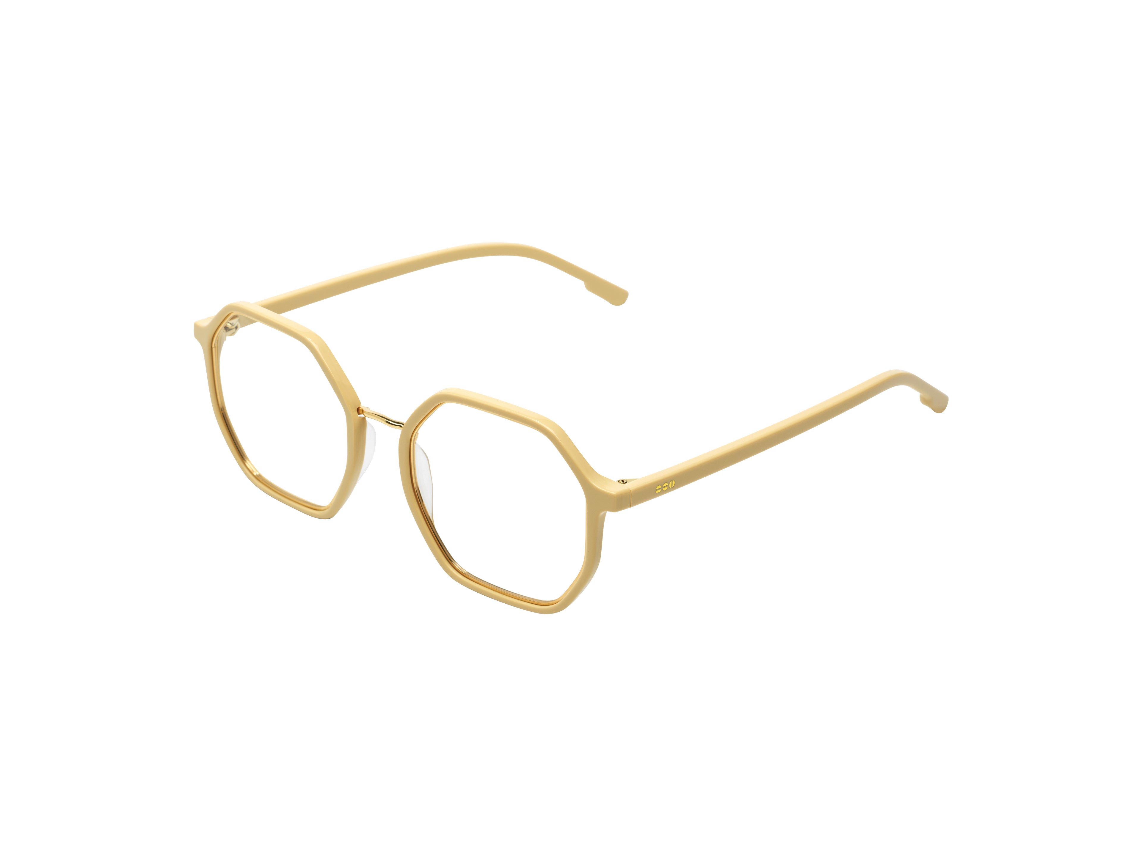 komono-idris-marshmallow-gold-sonnenbrille-oktogonal-oversized image 2