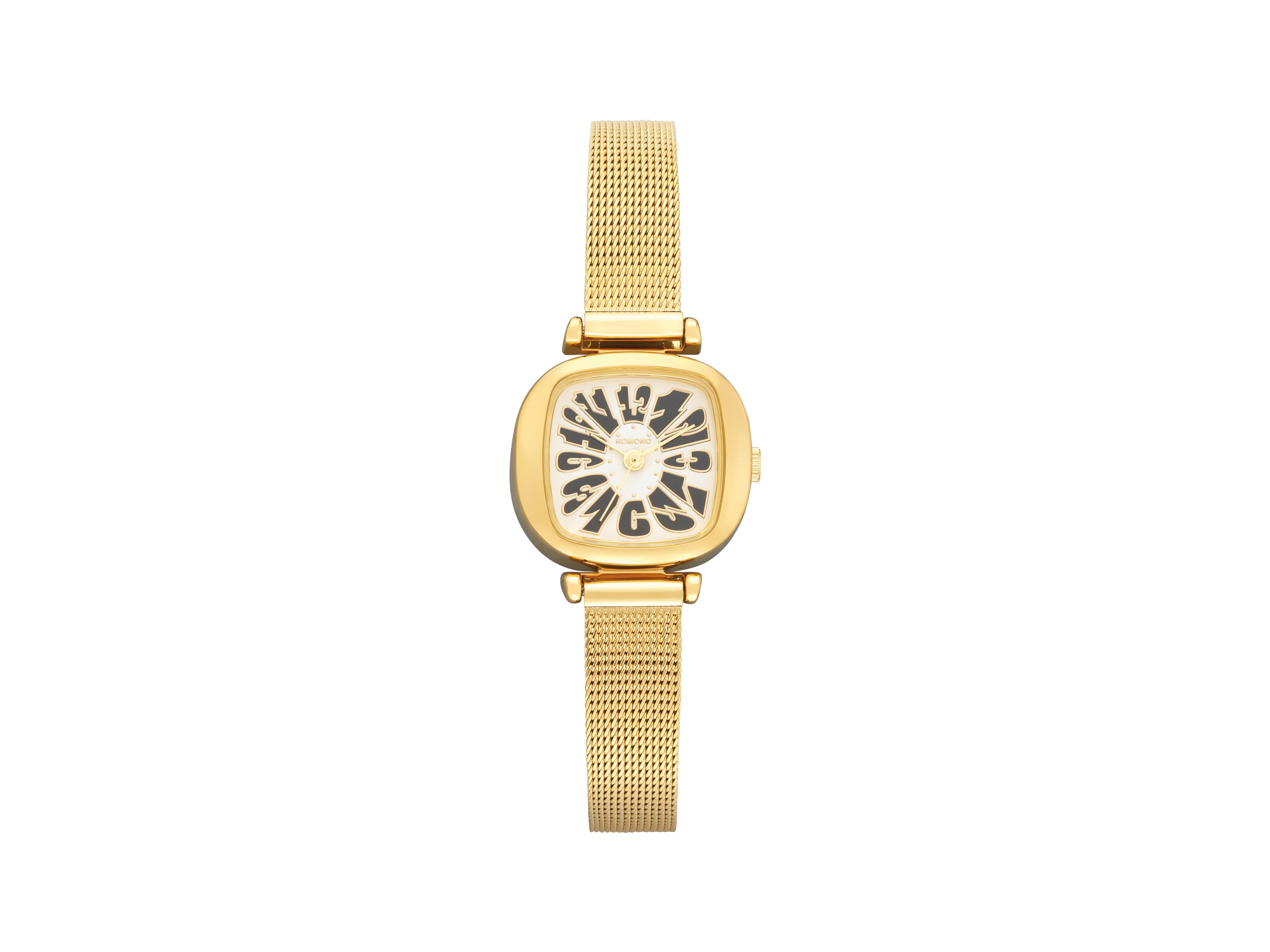 komono-moneypenny-flower-royale-damenuhr-gold-noir-edelstahl image 1
