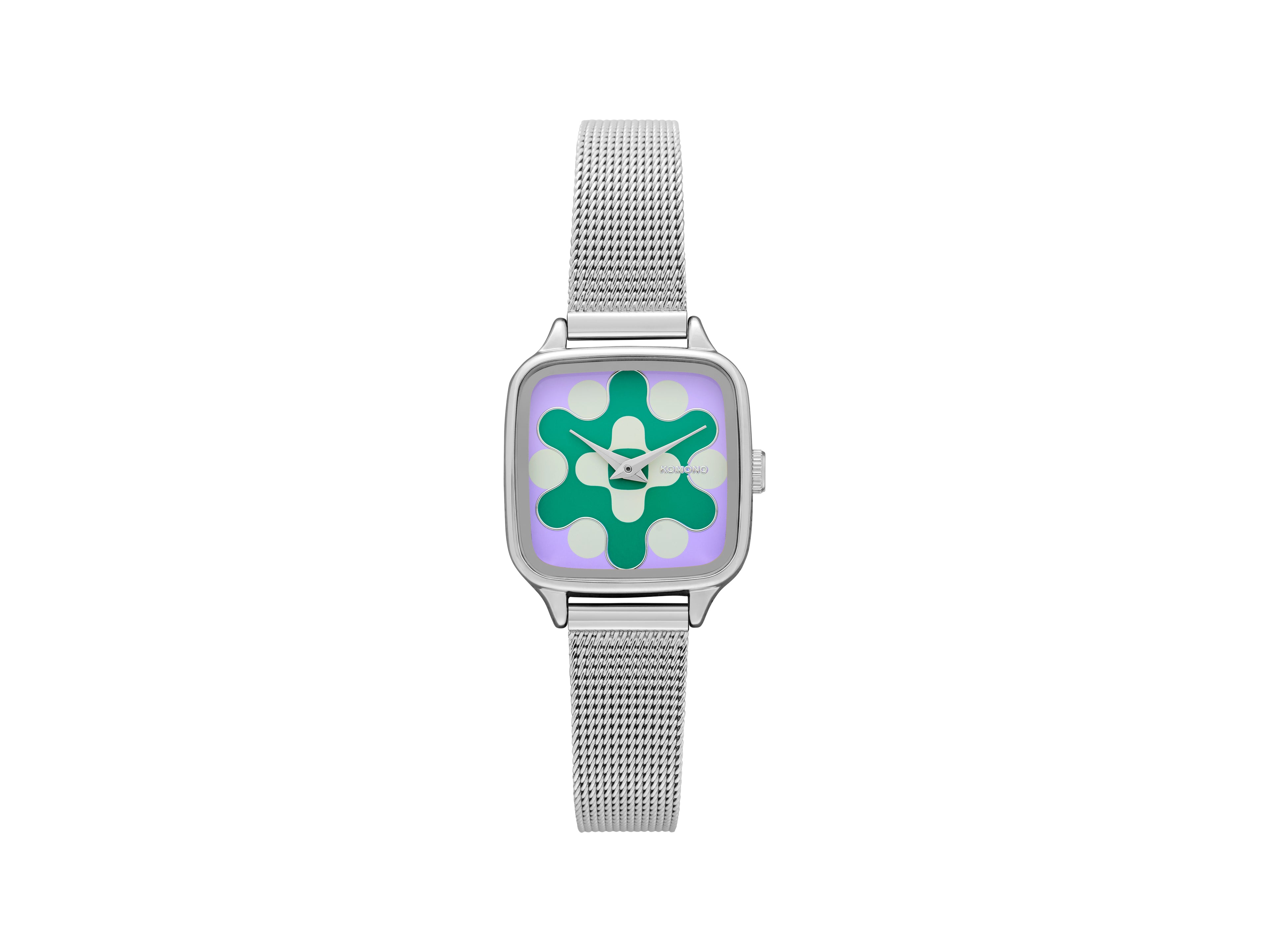 komono-kate-aurora-royale-armbanduhr-silver-lilac image 1