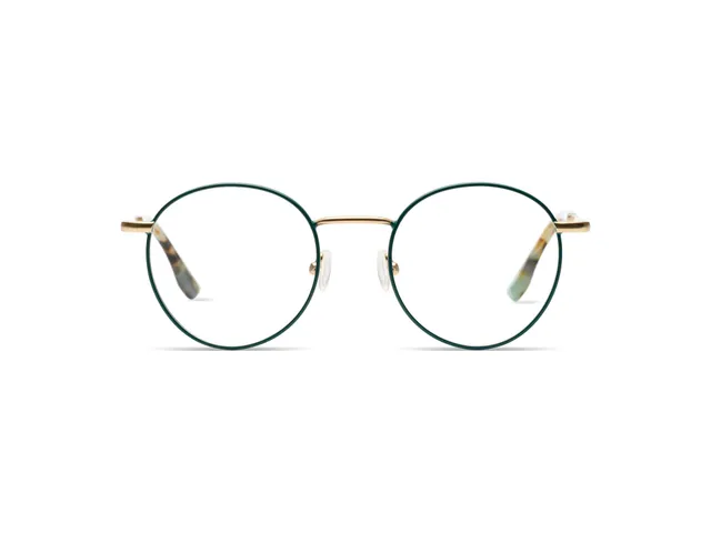komono-pete-slims-white-gold-matte-teal-panto-brille image 1