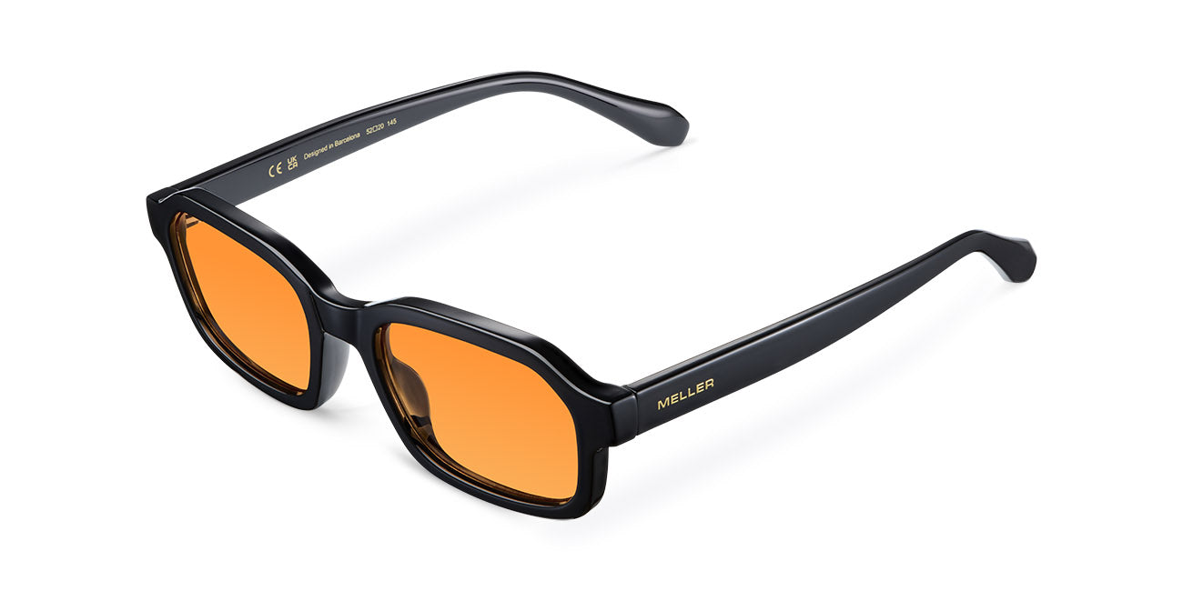 meller-fara-black-orange-rechteckige-bio-sonnenbrille image 2