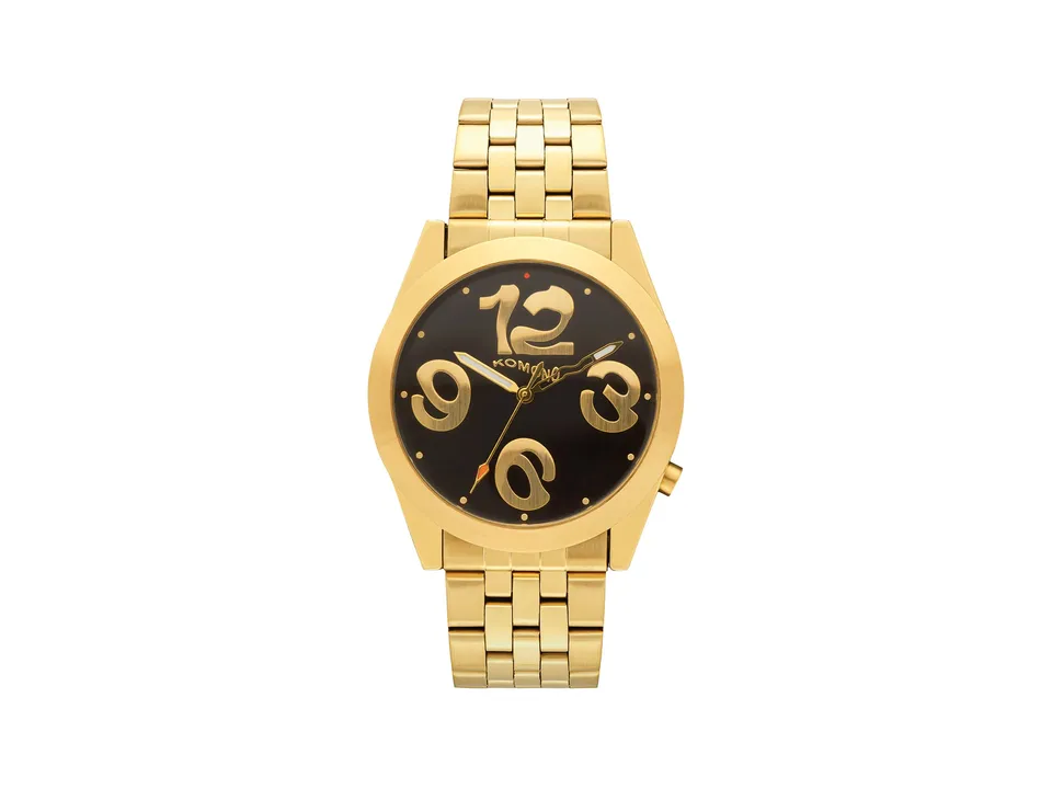 komono-ray-liquid-estate-gold-black-armbanduhr image 1