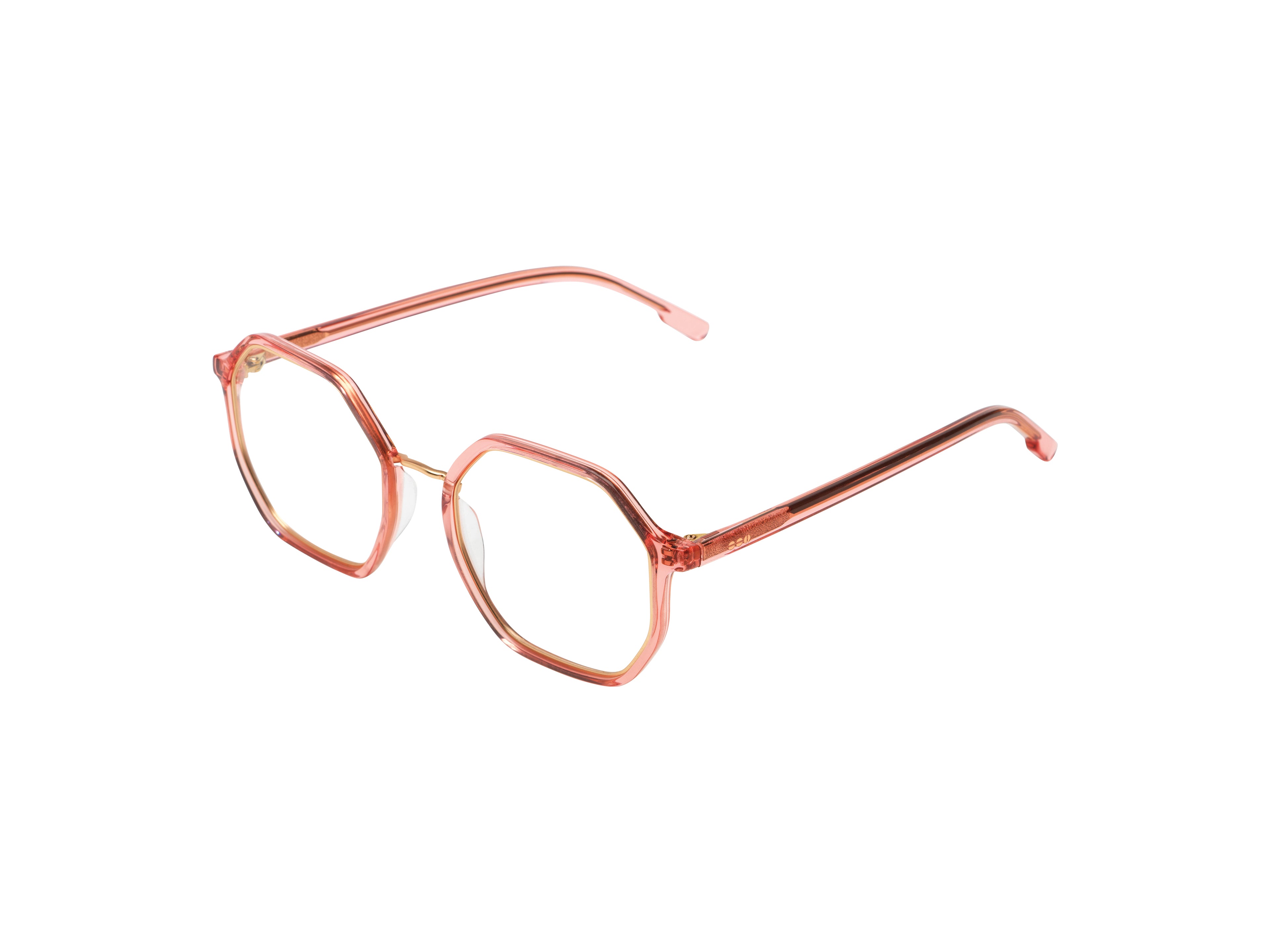 komono-idris-punch-rose-gold-matte-achteckige-damen-sonnenbrille-oversized-edels image 2