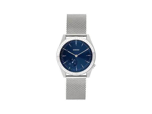 komono-ray-legacy-mesh-silver-blue-uhr image 1