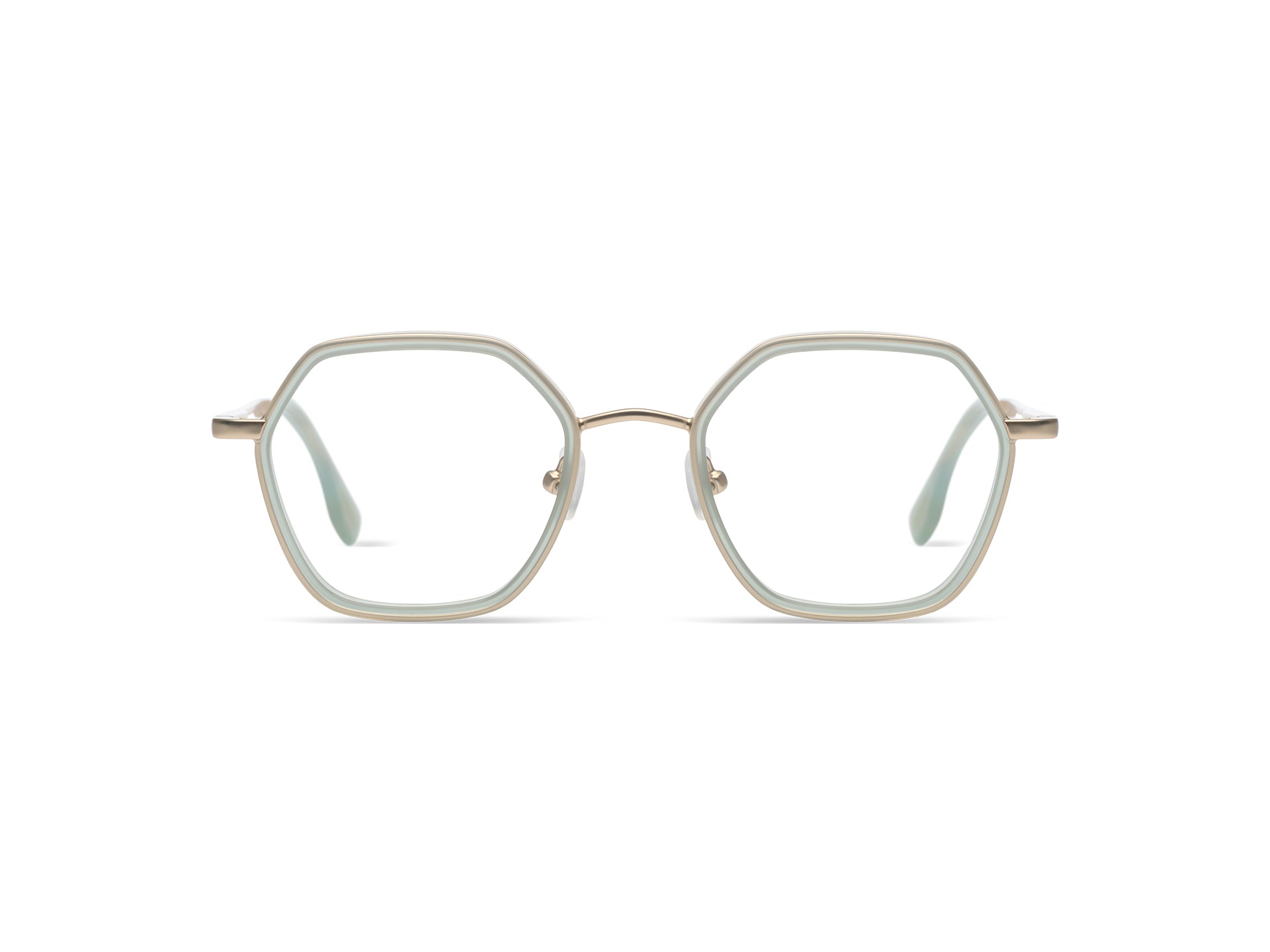 komono-nora-slims-pistachio-white-gold-matte-brillenfassung image 1