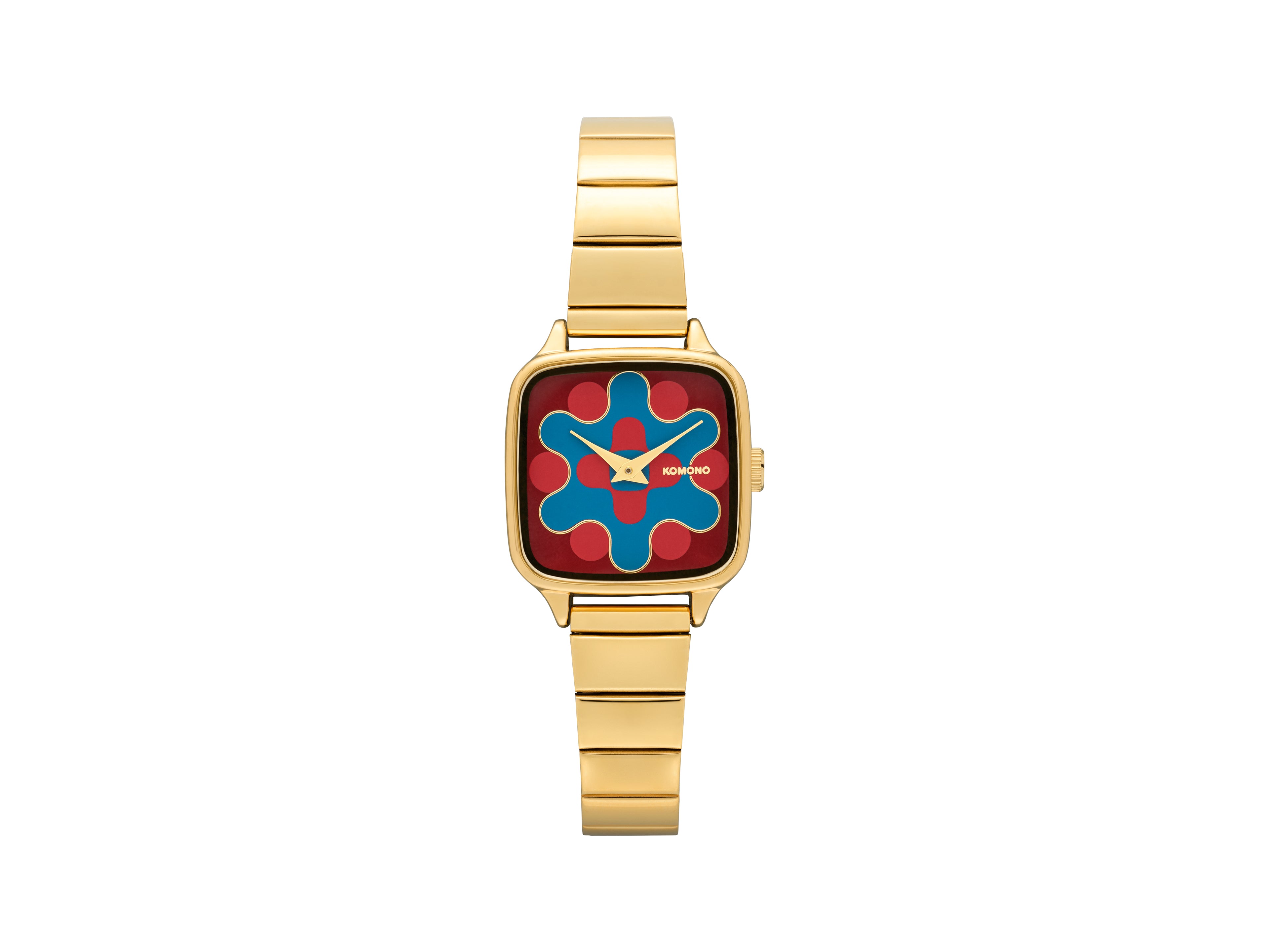 komono-kate-aurora-trak-gold-maroon-blue-armbanduhr image 1