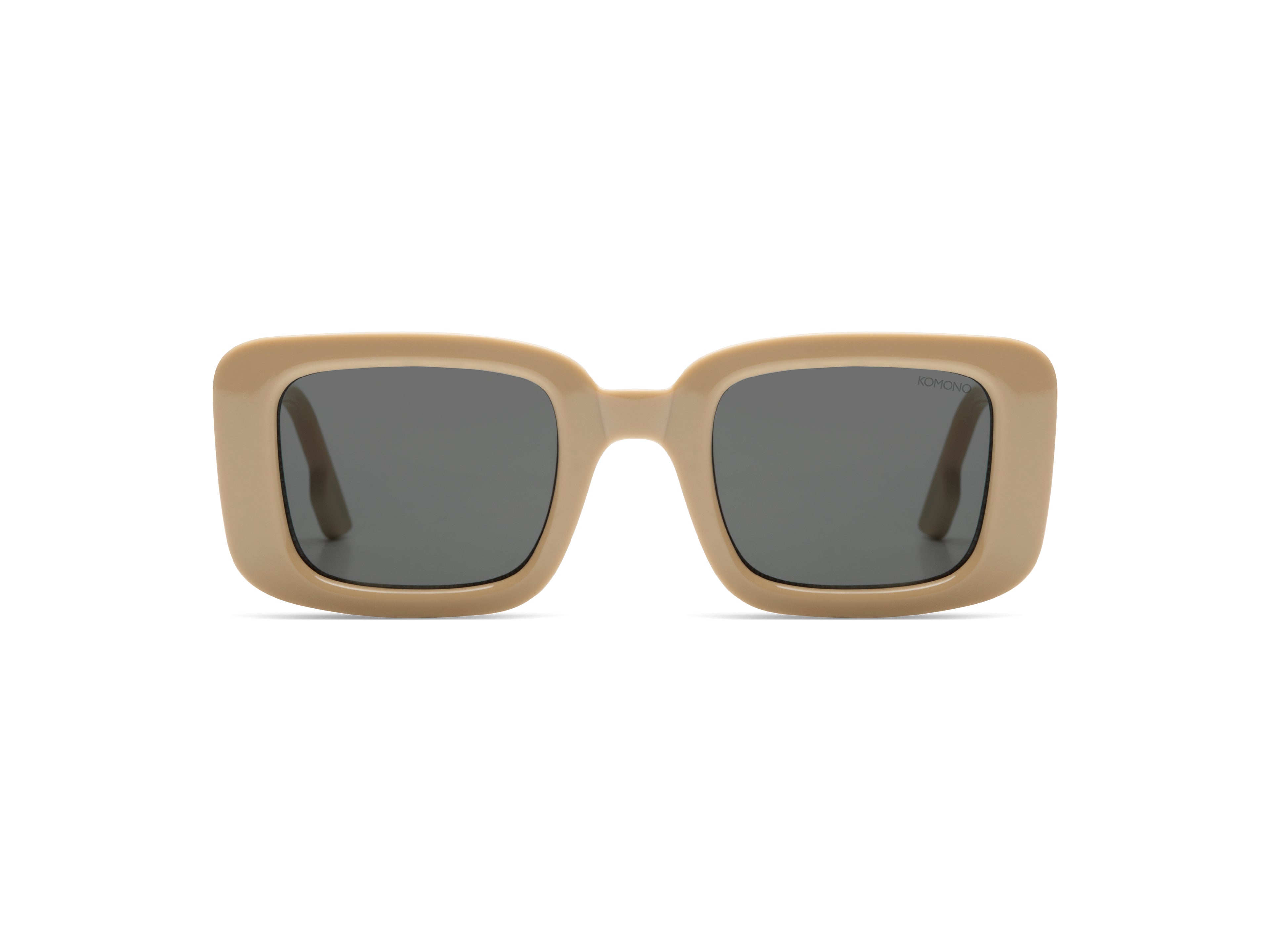 komono-avery-almond-sonnenbrille-rechteckig-bio-nylon image 1