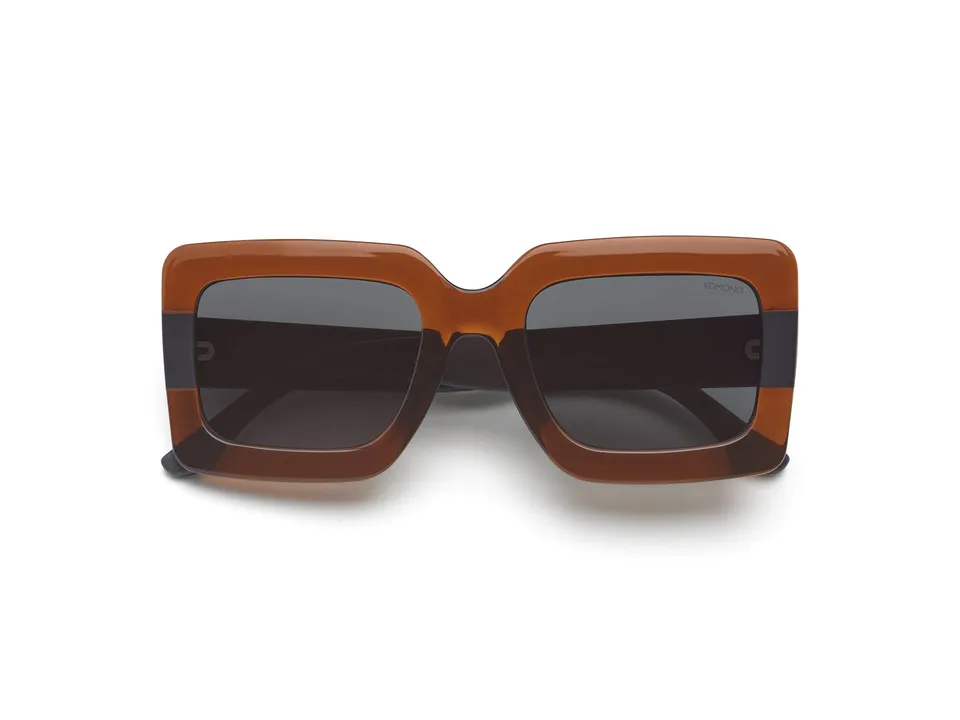 komono-lana-sonnenbrille-bronze-carbon-rechteckig-large image 1