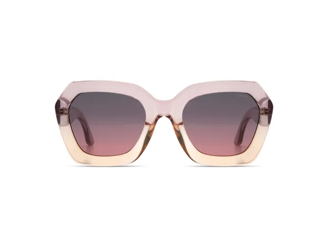 komono-gwen-blush-hexagonale-damen-sonnenbrille-mit-oversized-rahmen-bio-nylon-r image 1