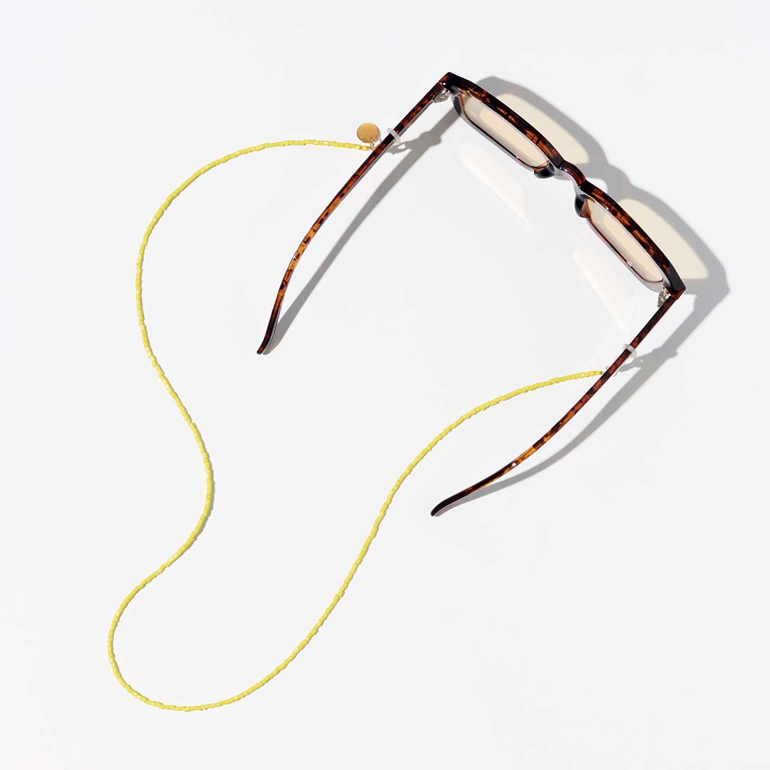 meller-ubaid-yellow-sonnenbrille-mit-kettendesign image 3
