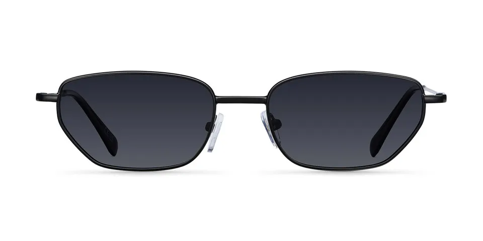meller-fina-matte-black-carbon-sonnenbrille-slim-metal-rechteck image 1