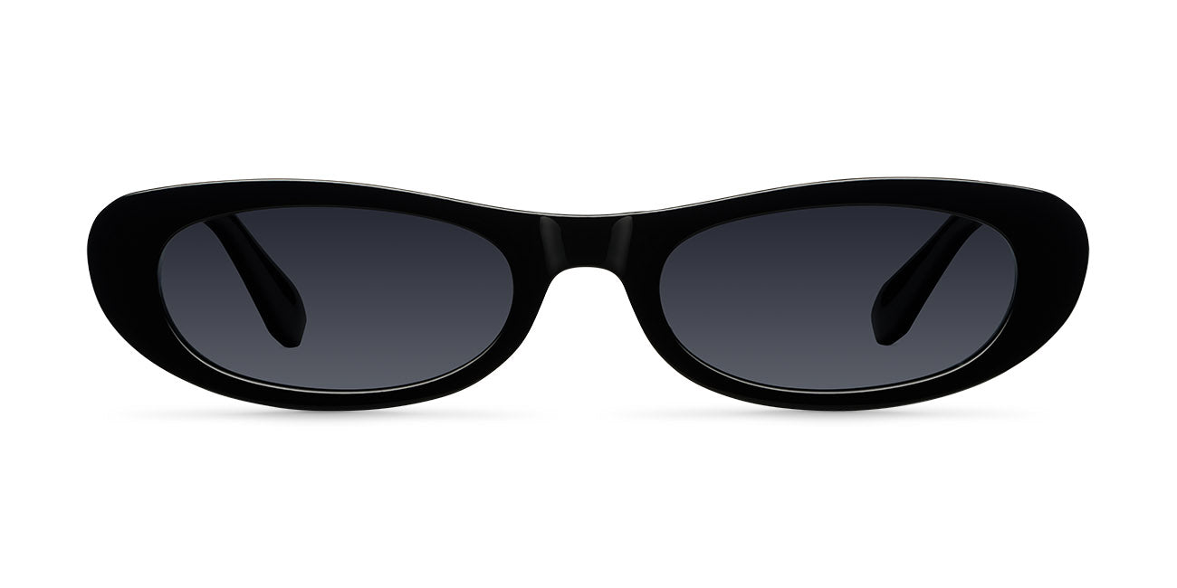 meller-malaika-all-black-bio-sonnenbrille-mit-flach-ovalem-cat-eye-design image 1
