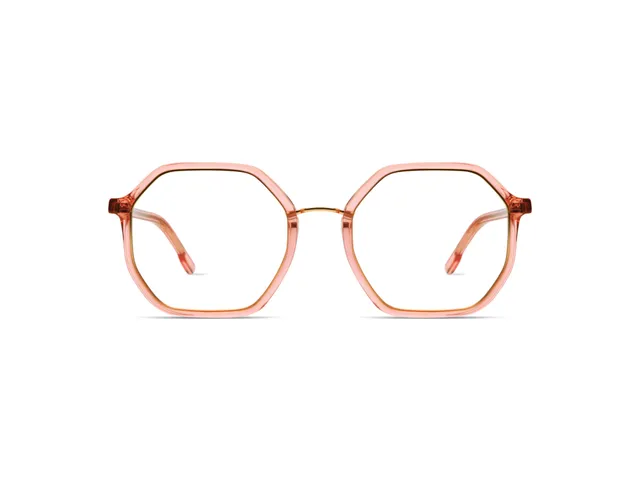 komono-idris-punch-rose-gold-matte-achteckige-damen-sonnenbrille-oversized-edels image 1