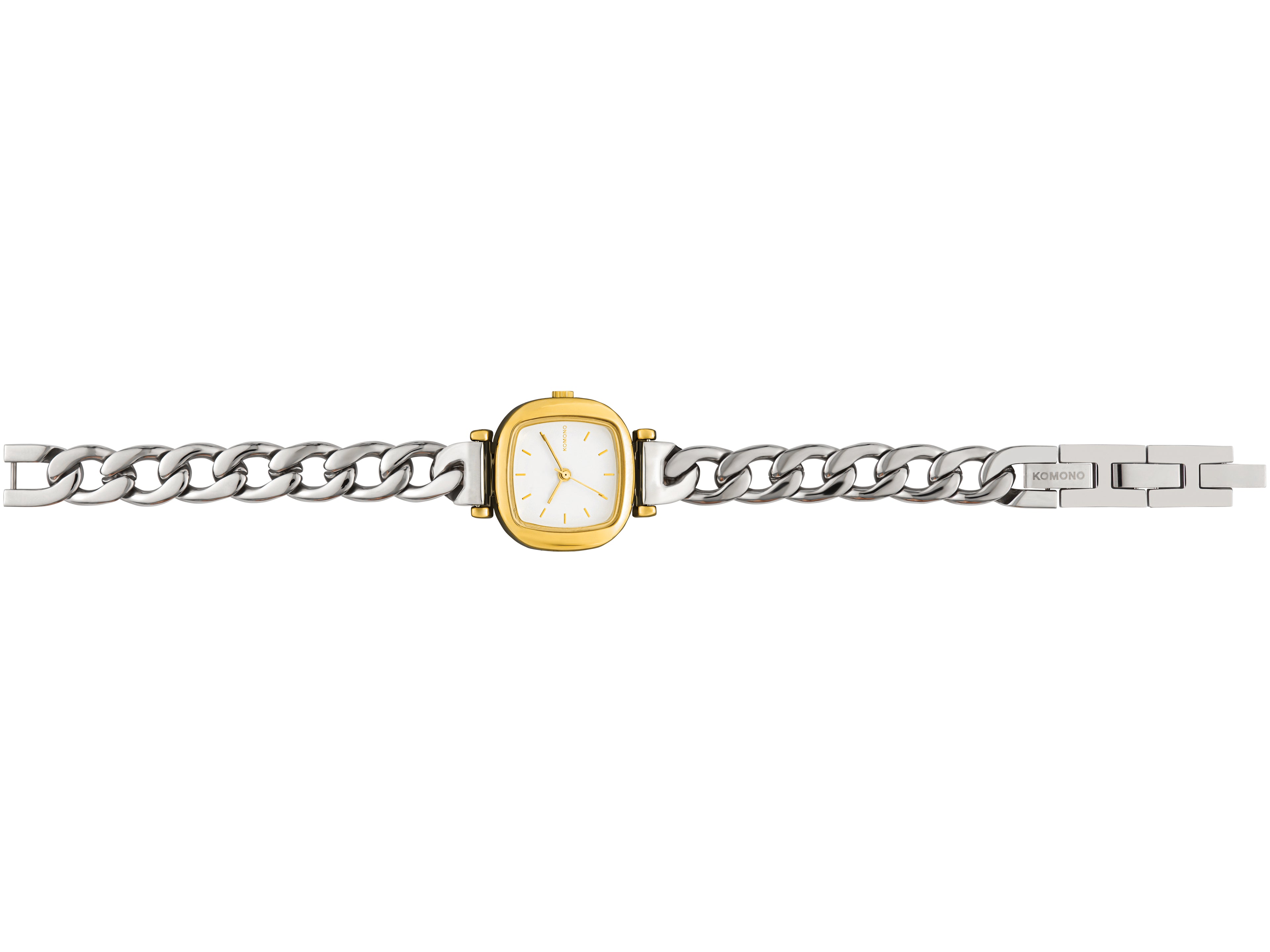 komono-moneypenny-revolt-armbanduhr-gold-silver-mix-kleines-zifferblatt-revolt-b image 4