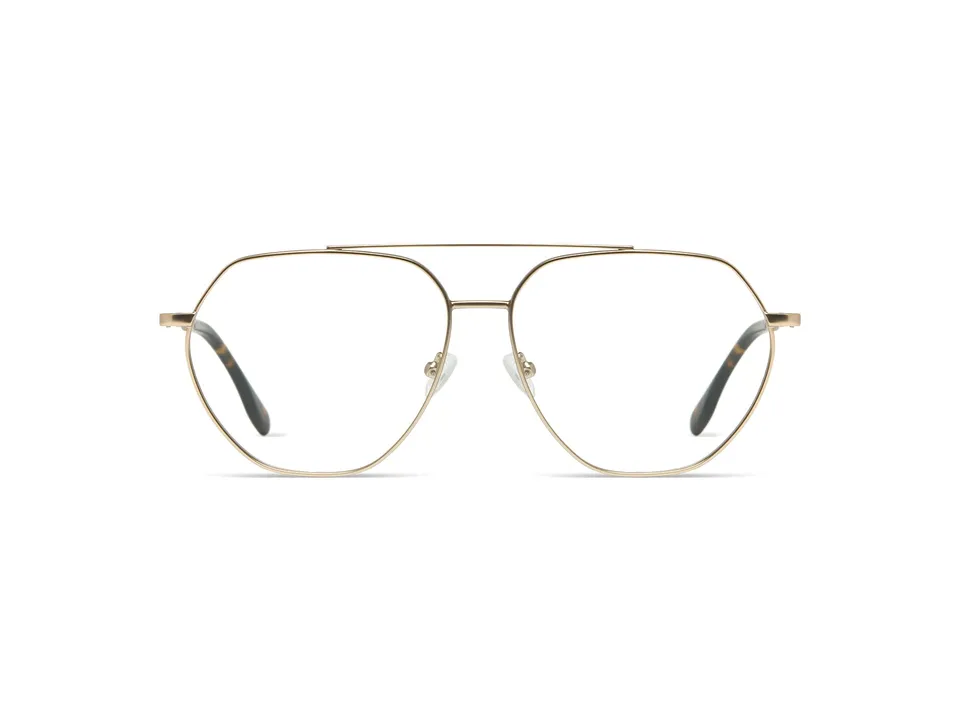 komono-marlowe-brille-white-gold-matte image 1