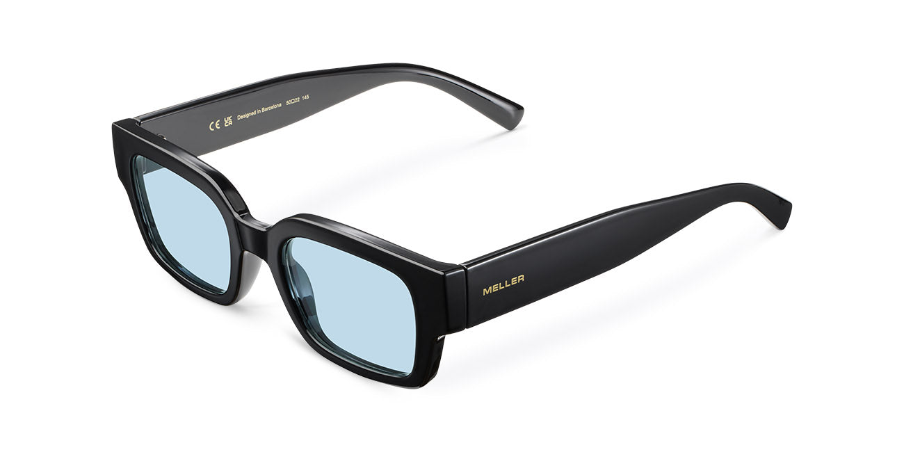 meller-hamer-black-turquoise-rechteckige-bio-sonnenbrille-mit-blauen-gl-sern image 2
