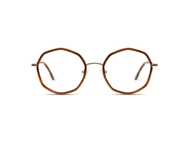 komono-sofia-bourbon-white-gold-matte-fassungsbrille image 1