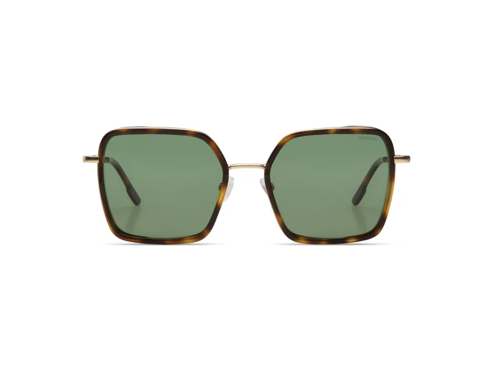 komono-audrey-sonnenbrille-white-gold-havana-stainless-steel-frame-acetate-detai image 1