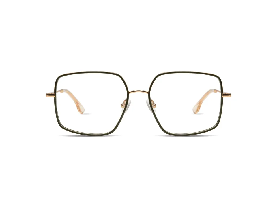 komono-amelia-kaki-rose-gold-matte-sonnenbrille image 1