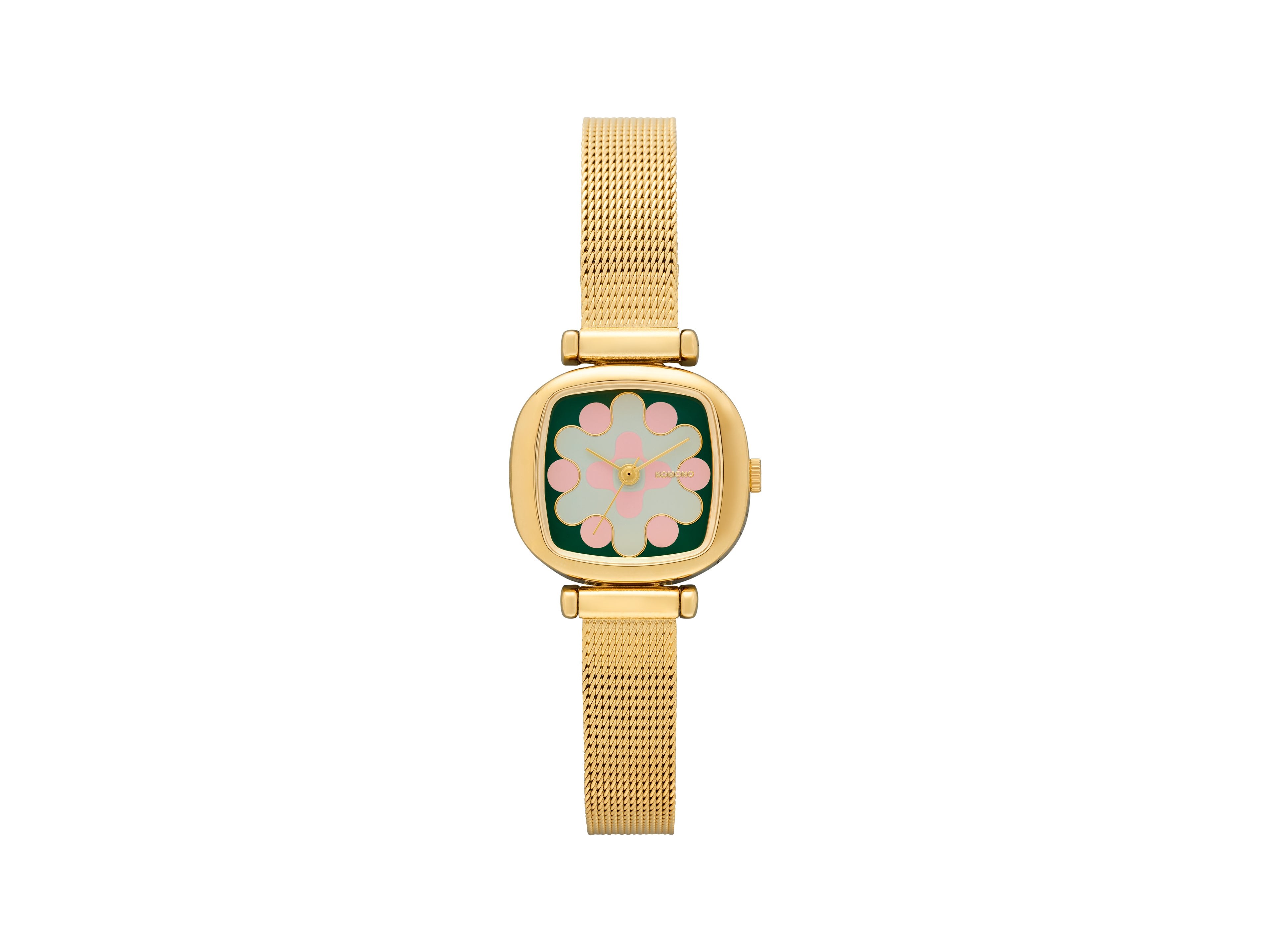 komono-moneypenny-aurora-royale-gold-green-blush-uhr image 1