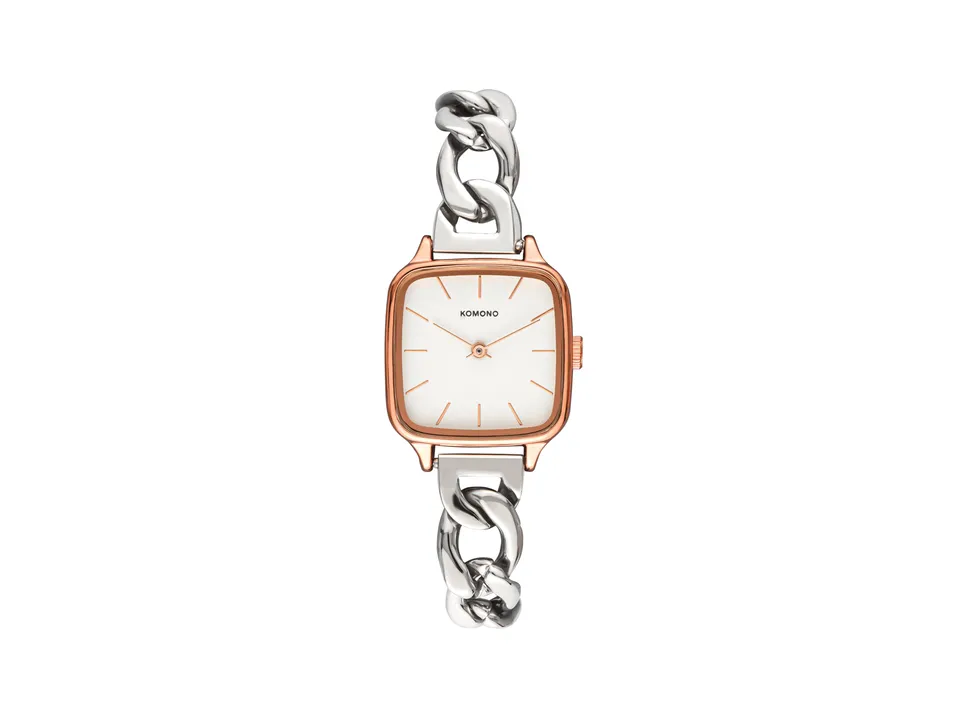 komono-kate-revolt-rose-gold-silver-mix-armbanduhr image 1