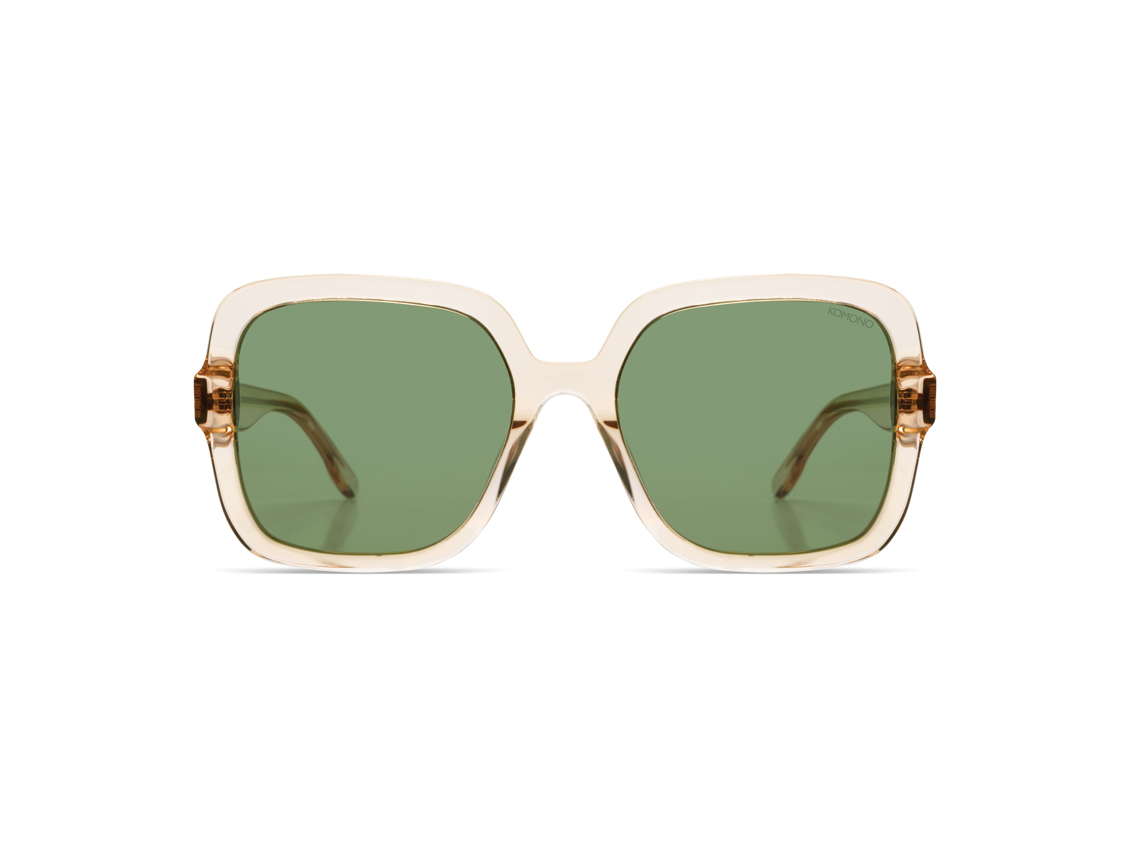 komono-miley-champagne-rose-gold-matte-sonnenbrille-oversize-eckig-polarisiert image 1