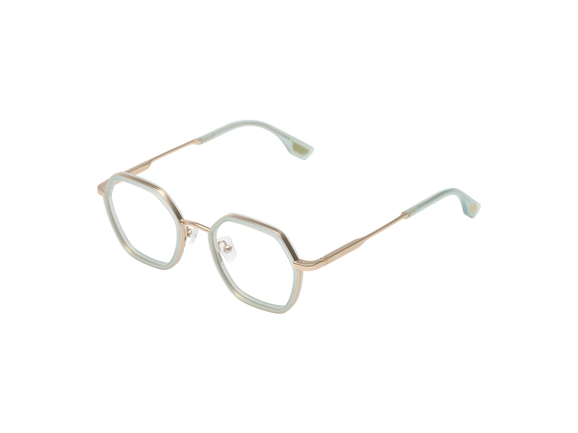 komono-nora-slims-pistachio-white-gold-matte-brillenfassung image 2