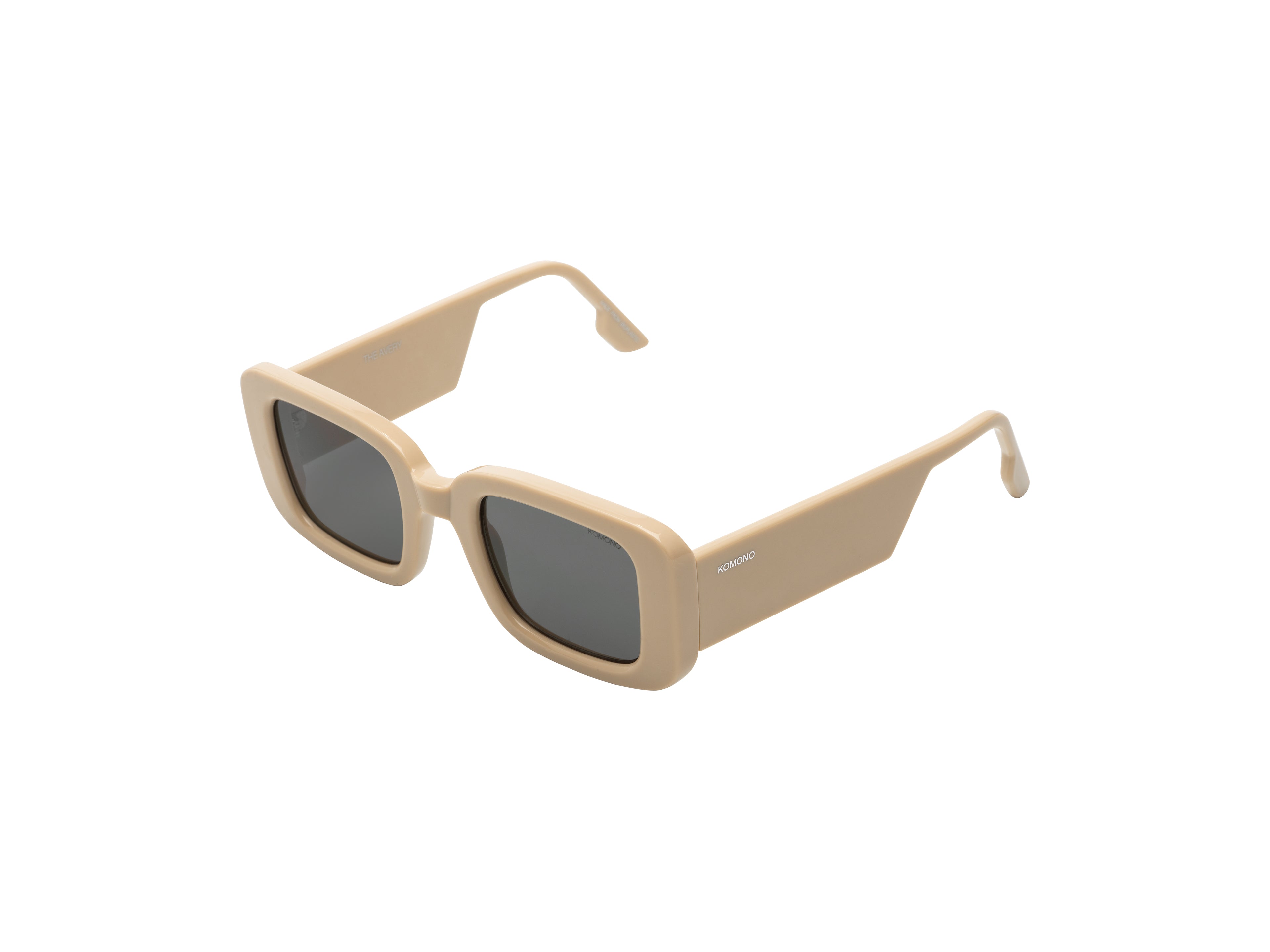 komono-avery-almond-sonnenbrille-rechteckig-bio-nylon image 2