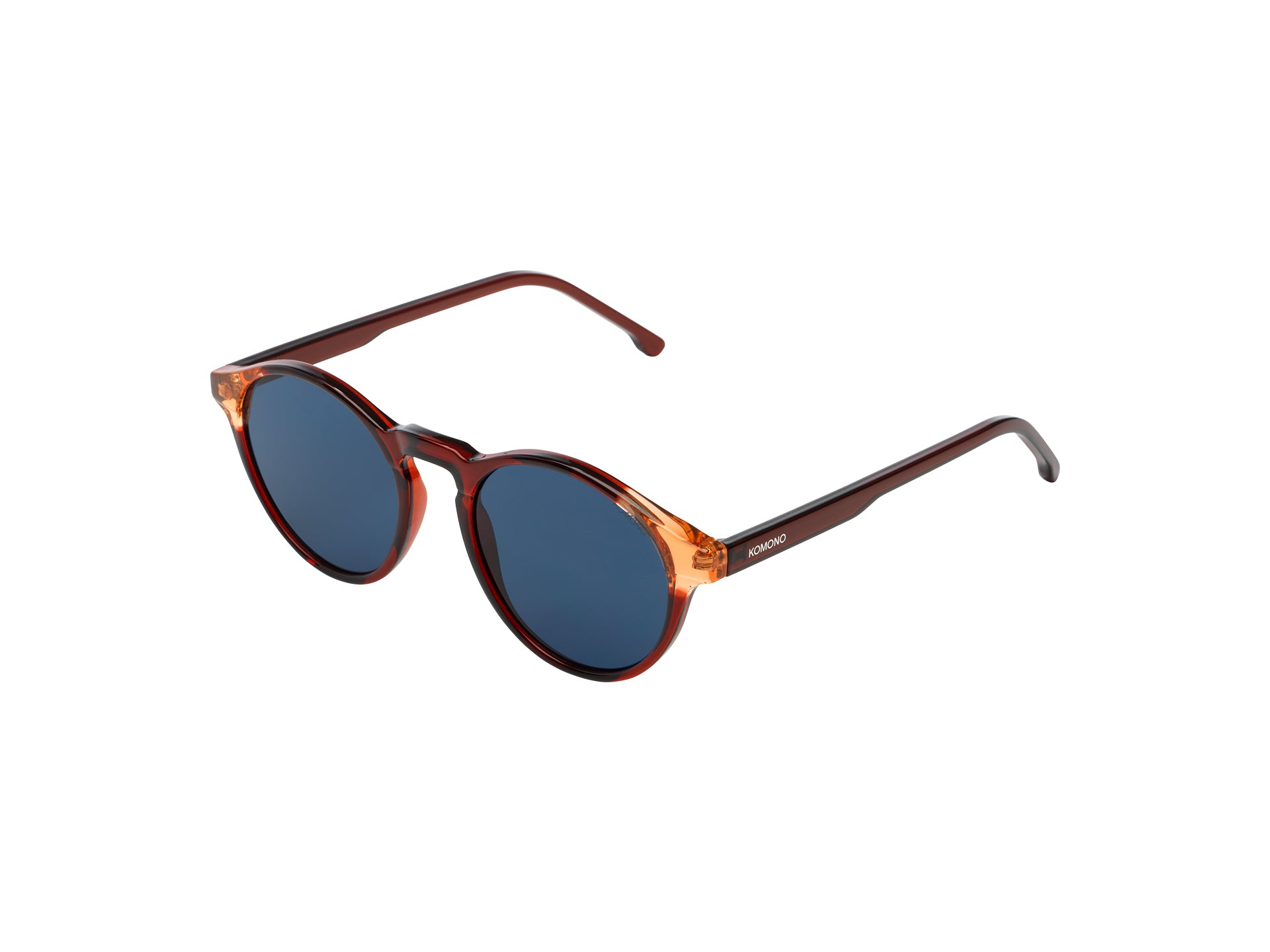 komono-devon-burgundy-coral-runde-sonnenbrille-transluzentes-bio-nylon-medium image 3