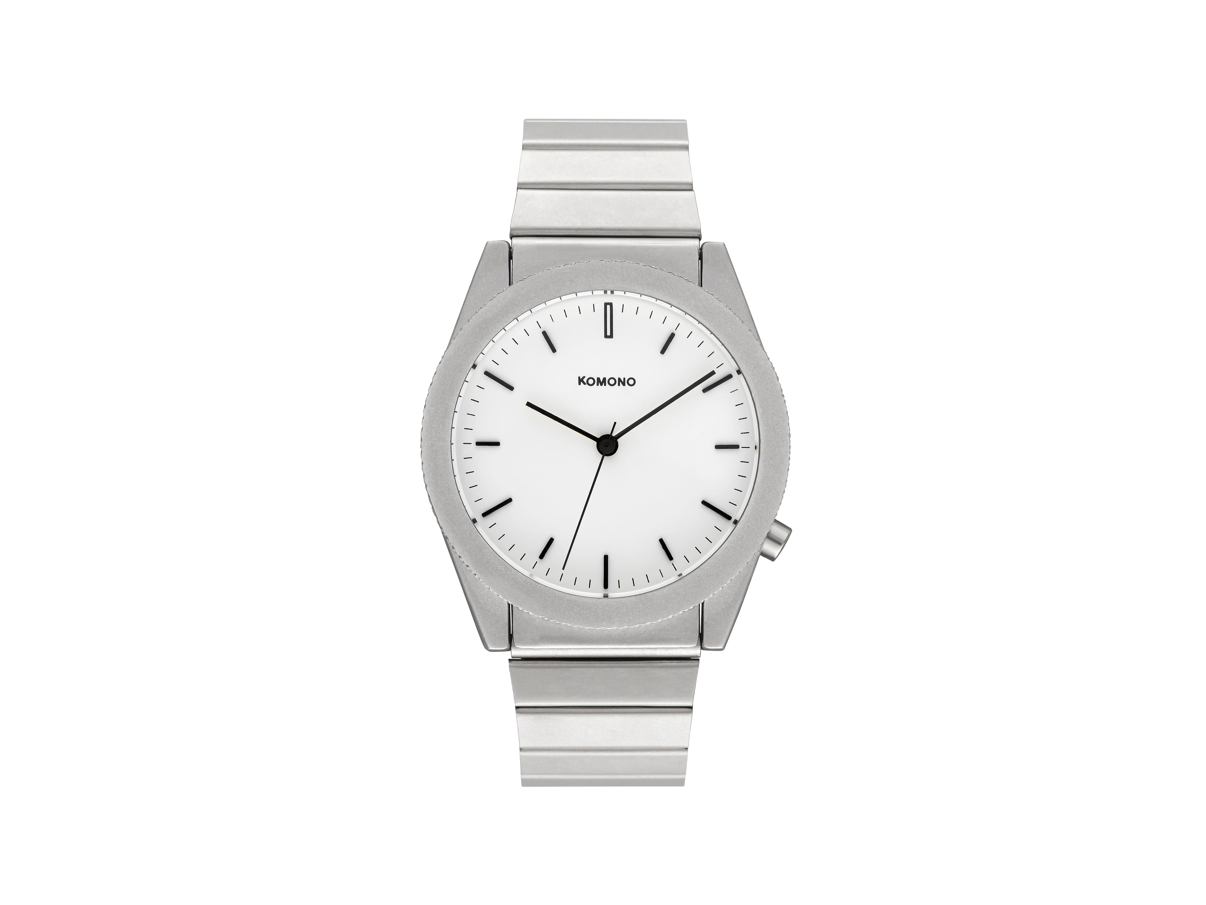 komono-ray-solid-silver-uhr image 1