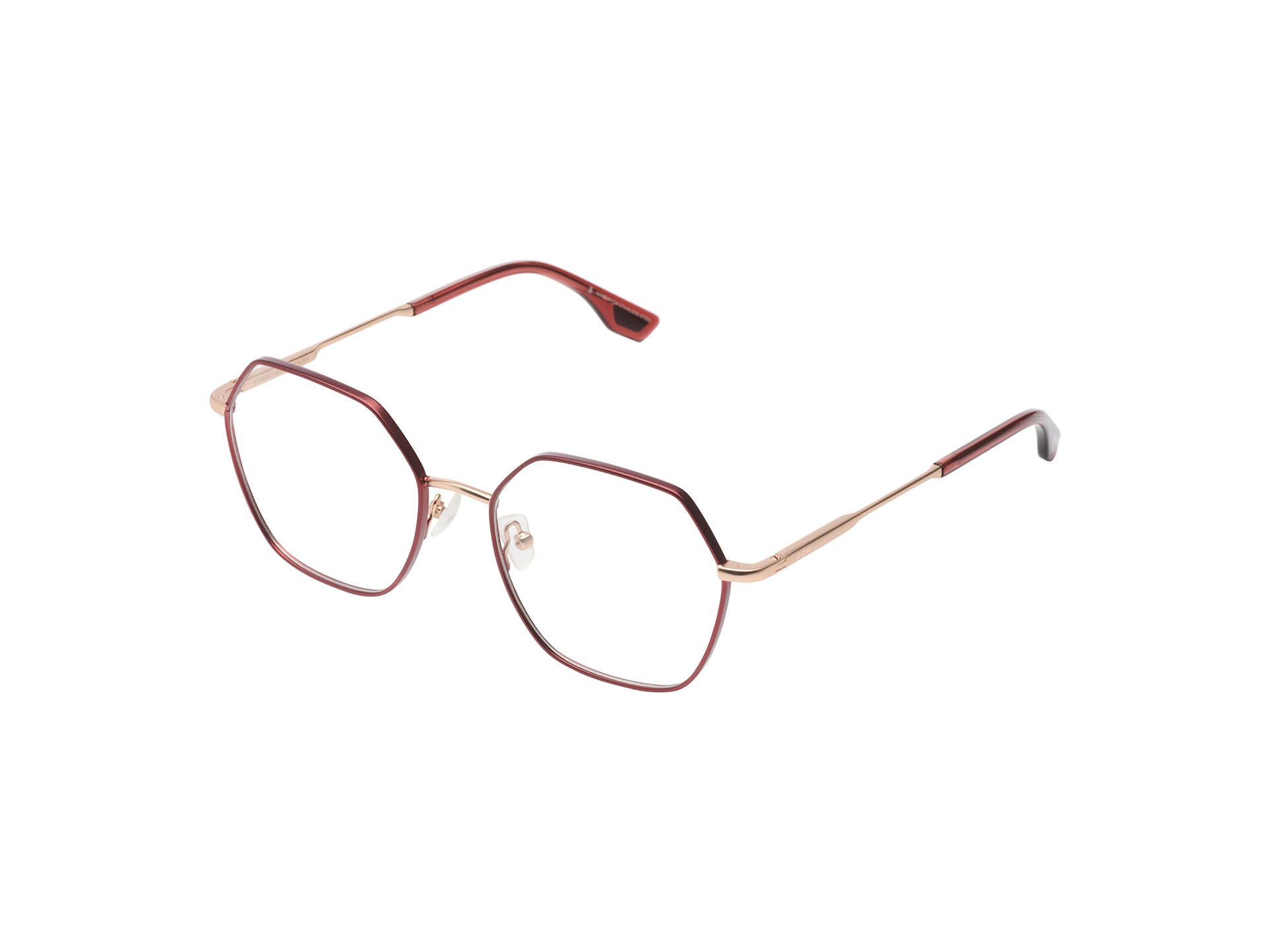 komono-nora-rose-gold-matte-maroon-fassungsbrille image 4