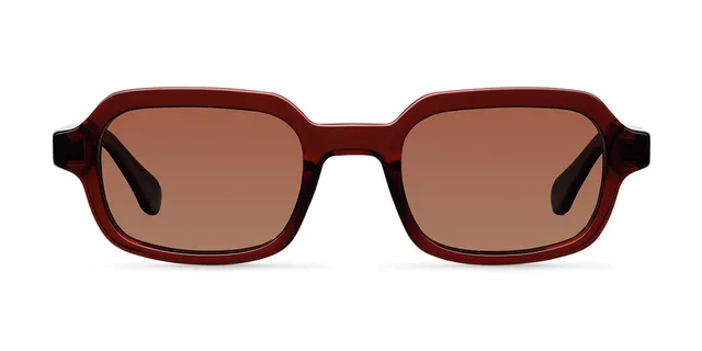 meller-dotia-maroon-brown-sonnenbrille-eckige-fassung-mit-abgerundeten-kanten-bi image 1