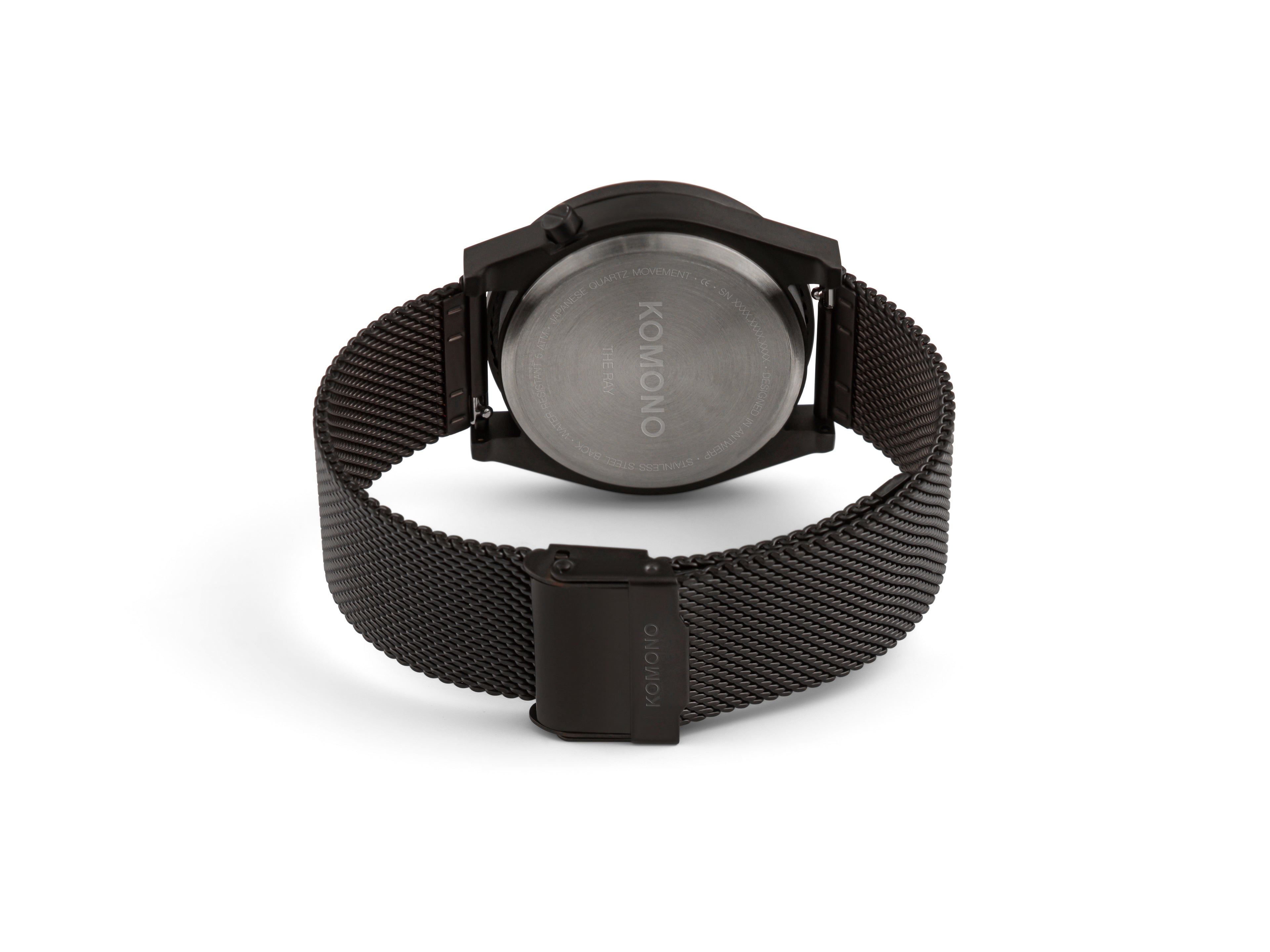 komono-ray-legacy-mesh-black-armbanduhr image 3