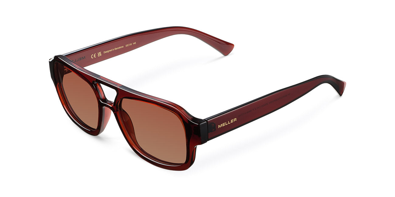 meller-shipo-maroon-brown-oversize-piloten-sonnenbrille image 2