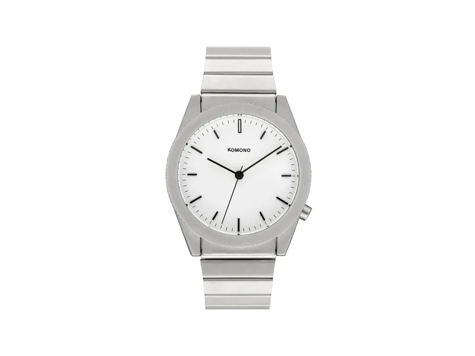 komono-ray-solid-silver-uhr image 1