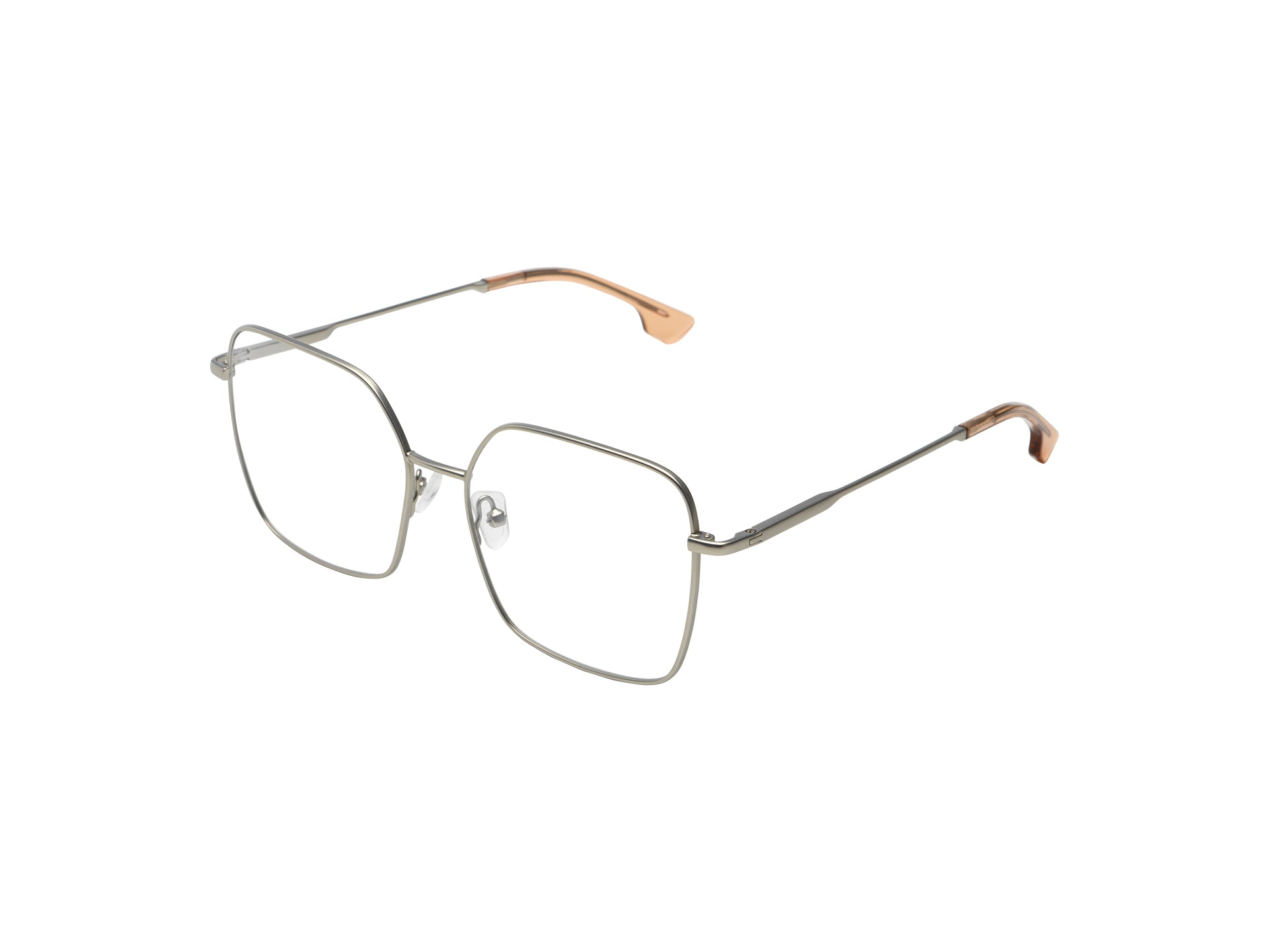 komono-audrey-sonnenbrille-silver-square-oversize image 2