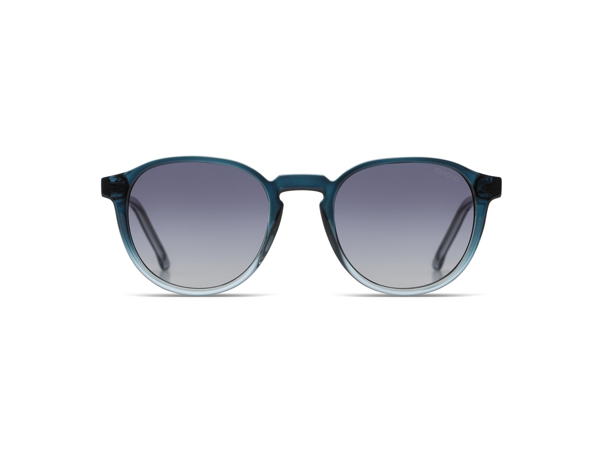 komono-liam-bluescale-runde-sonnenbrille-aus-bio-nylon-transparent-blau-lila image 2