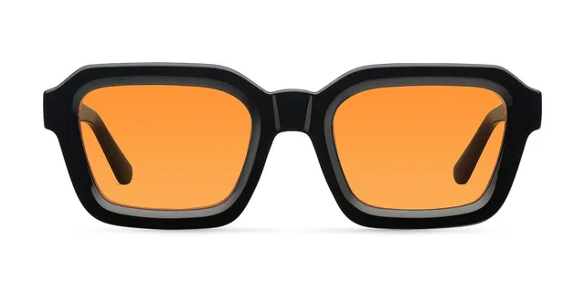 meller-nayah-black-orange-eckige-70er-jahre-sonnenbrille image 1