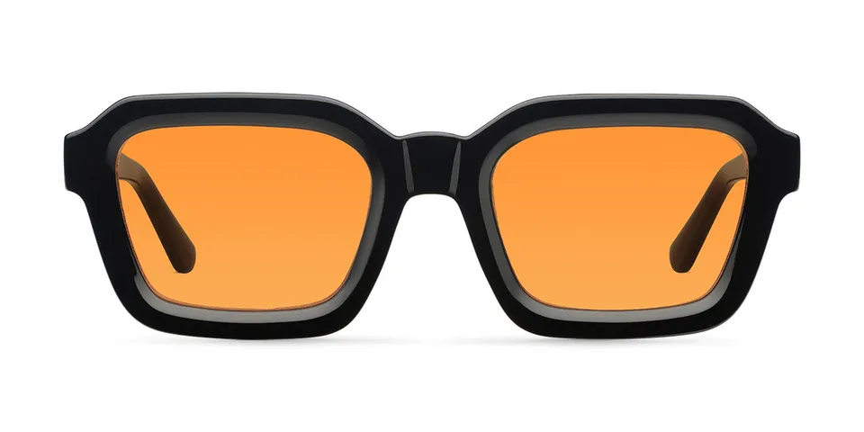 meller-nayah-black-orange-eckige-70er-jahre-sonnenbrille image 1