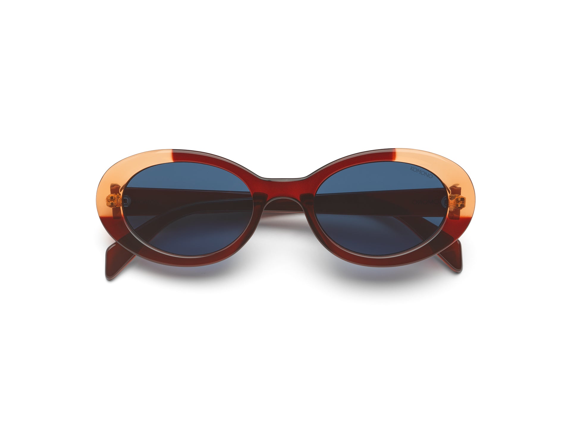 komono-ana-burgundy-coral-sonnenbrille-oval-large-fit image 1