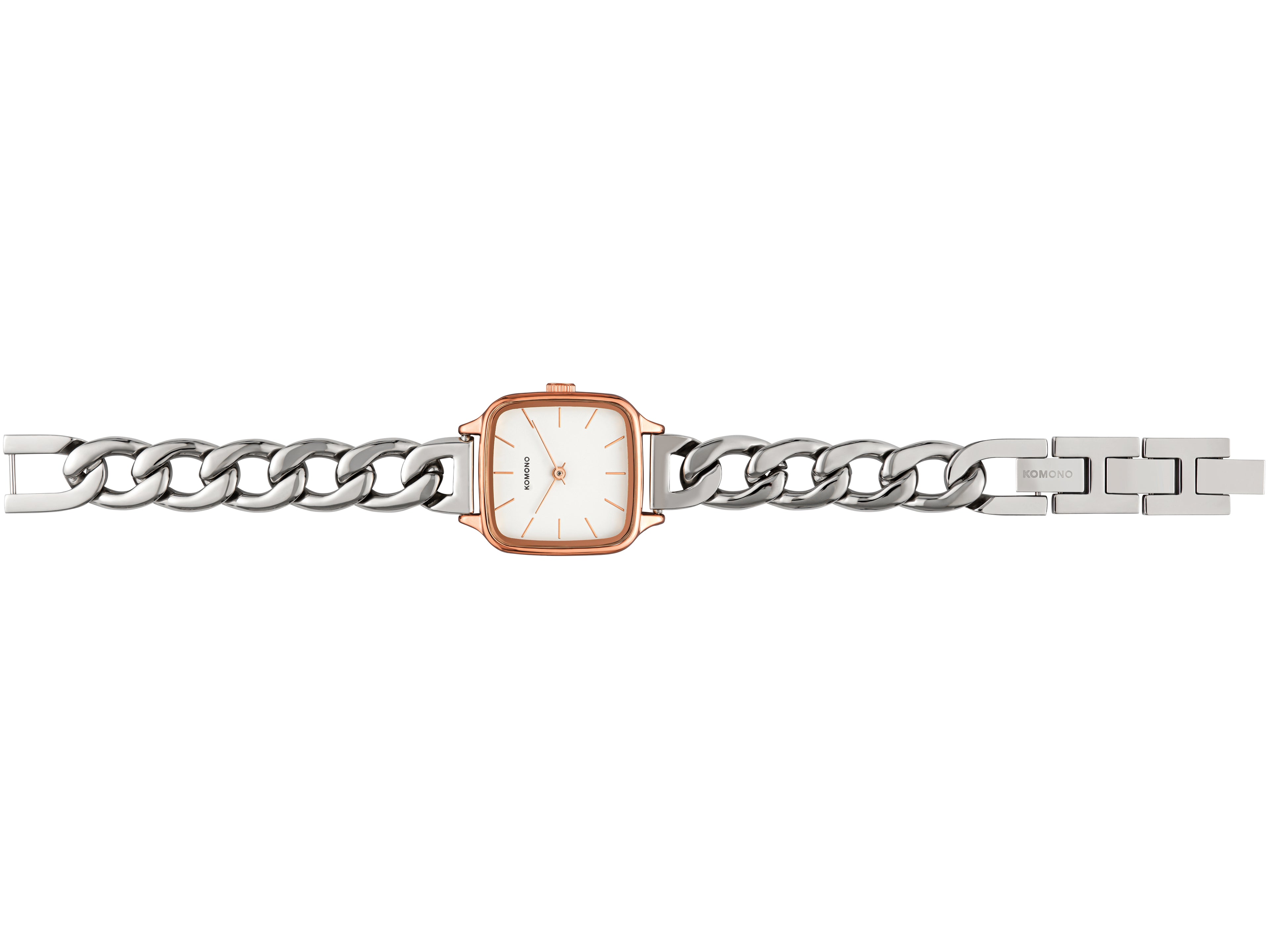 komono-kate-revolt-rose-gold-silver-mix-armbanduhr image 4