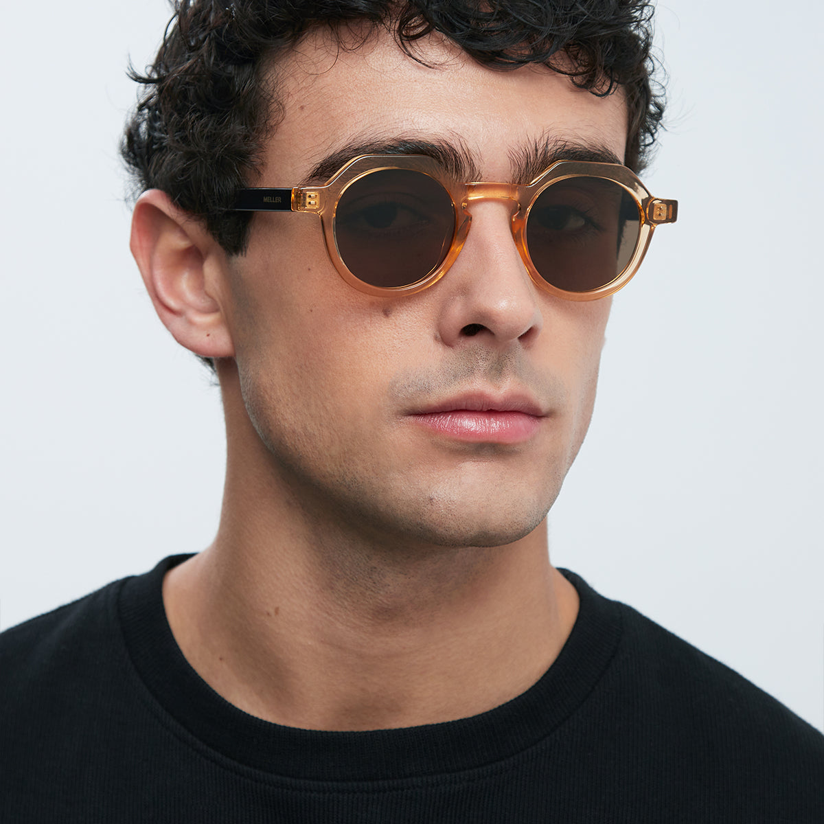 meller-hasan-yellow-sand-sechseckig-runde-sonnenbrille-bio image 5