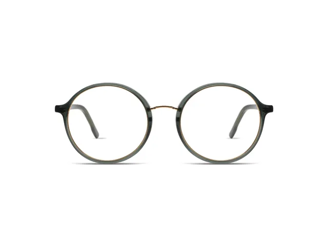 komono-alvie-emerald-rose-gold-matte-runde-sonnenbrille image 1
