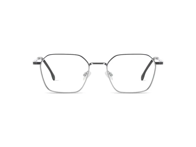 komono-yuki-silber-matt-eckige-brille-im-mid-century-design image 1