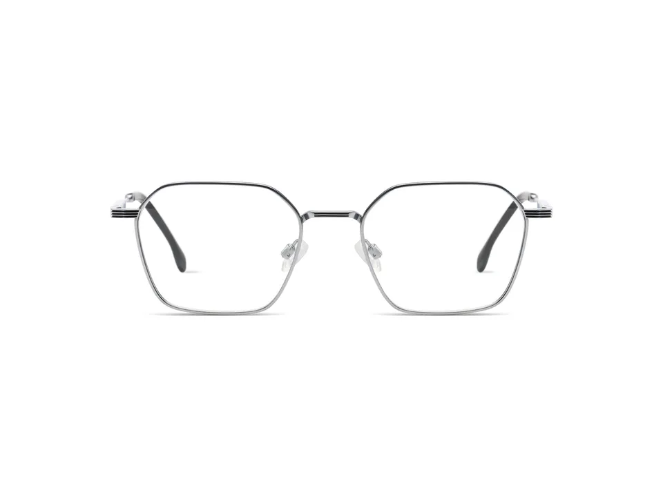 komono-yuki-silber-matt-eckige-brille-im-mid-century-design image 1