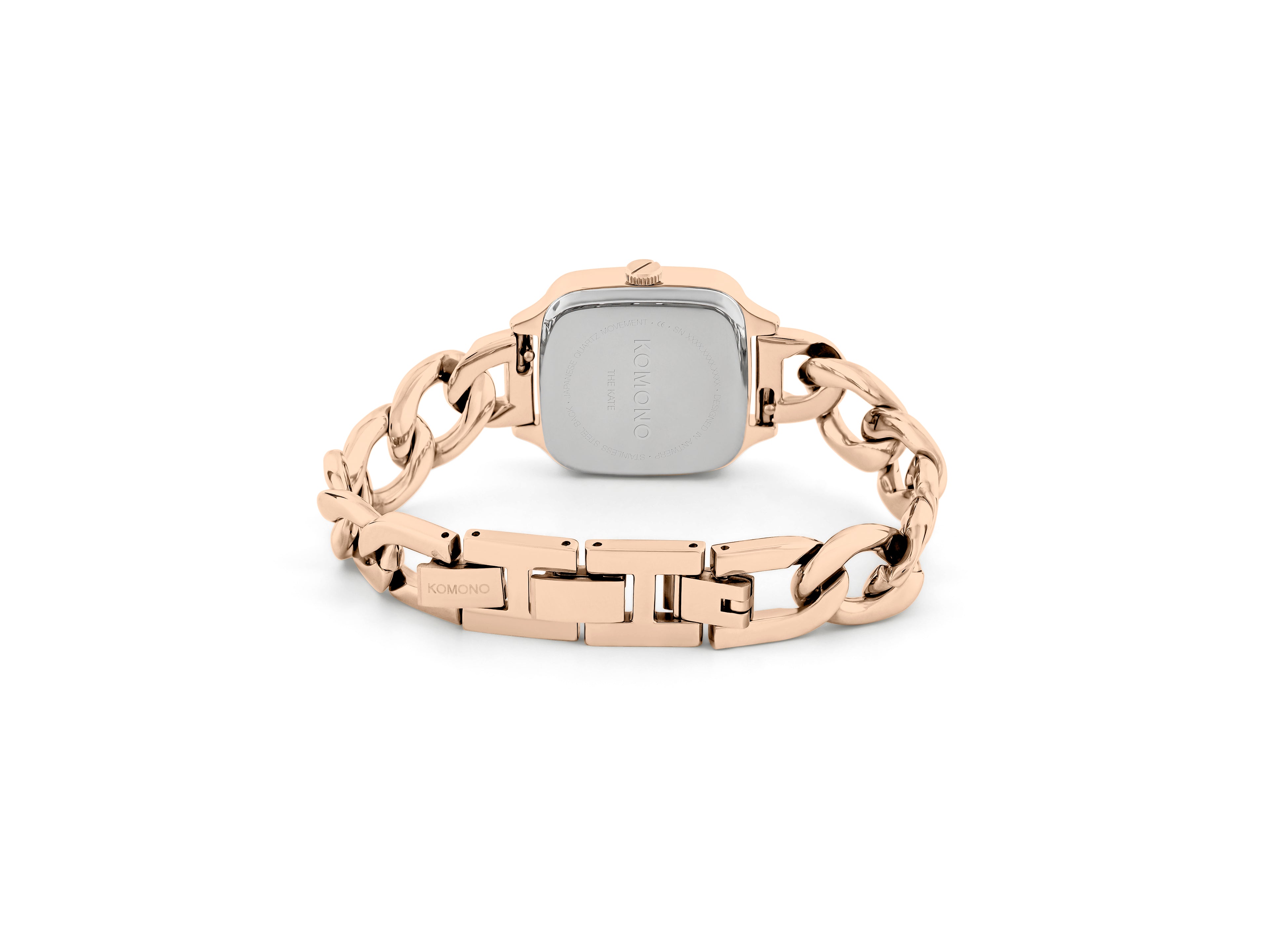 komono-kate-revolt-rose-gold-armbanduhr-edelstahl-mit-cable-muster image 3